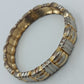 Vintage Armreif Gold Silber Optik Elegant Retro Schmuck