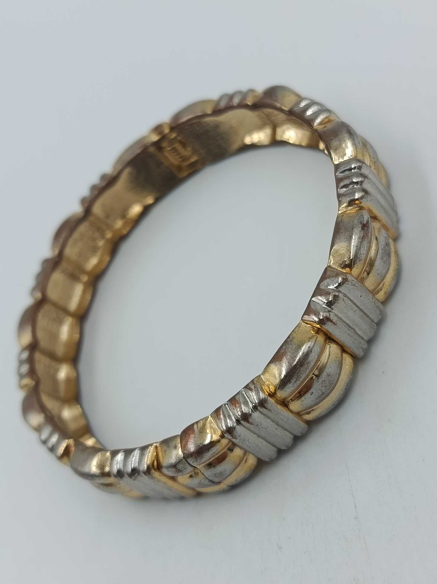 Vintage Armreif Gold Silber Optik Elegant Retro Schmuck
