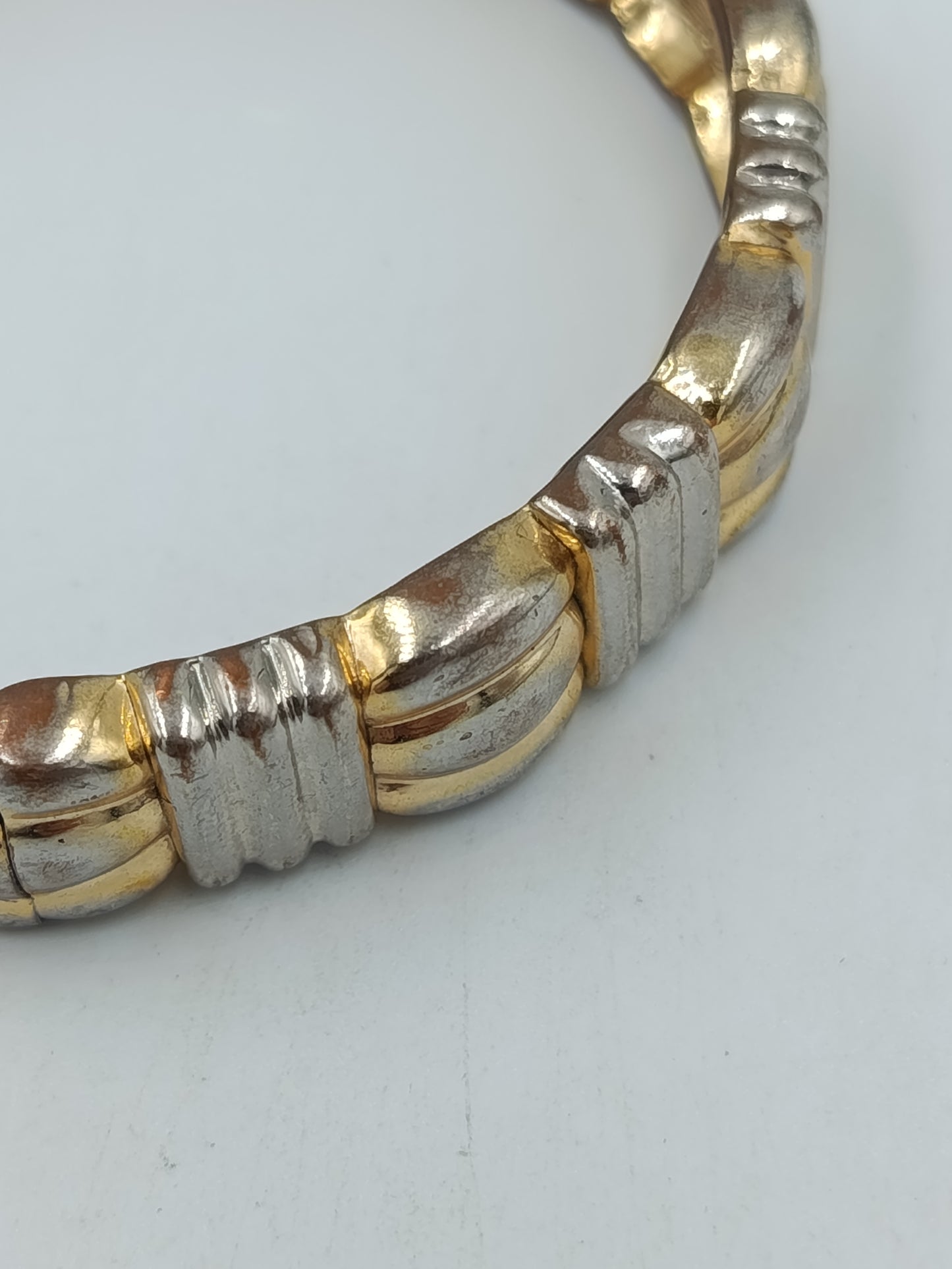 Vintage Armreif Gold Silber Optik Elegant Retro Schmuck