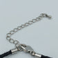 Vintage Charm Armband Leder Glasperlen Rosen Strass