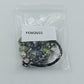 Vintage Charm Armband Leder Glasperlen Rosen Strass