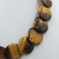 Vintage Tigerauge Kette Braun Schwarz Statement Collier