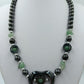 Vintage Statement Kette Hematit Gruen Schmuck Collier