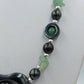 Vintage Statement Kette Hematit Gruen Schmuck Collier