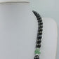 Vintage Statement Kette Hematit Gruen Schmuck Collier
