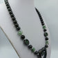 Vintage Statement Kette Hematit Gruen Schmuck Collier