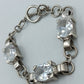 Elegantes Vintage 925 Silber Armband mit Kristall Steinen