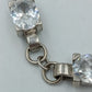 Elegantes Vintage 925 Silber Armband mit Kristall Steinen