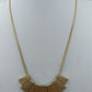 Statement Halskette Goldfarben Geometrisches Design