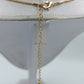 Statement Halskette Goldfarben Geometrisches Design