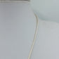 Vintage Design Halskette Silber Goldfarbe Kristall