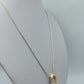 Vintage Design Halskette Silber Goldfarbe Kristall