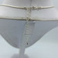 Vintage Design Halskette Silber Goldfarbe Kristall