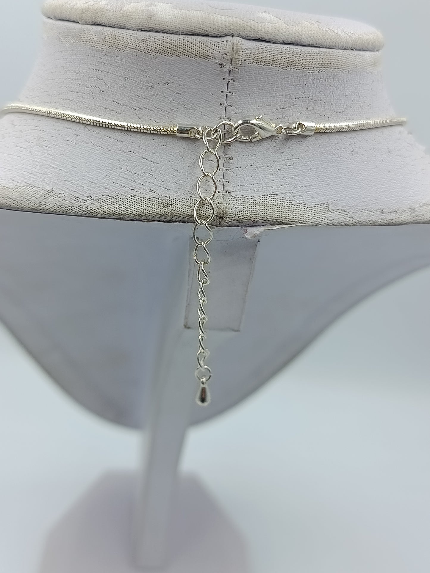 Vintage Design Halskette Silber Goldfarbe Kristall