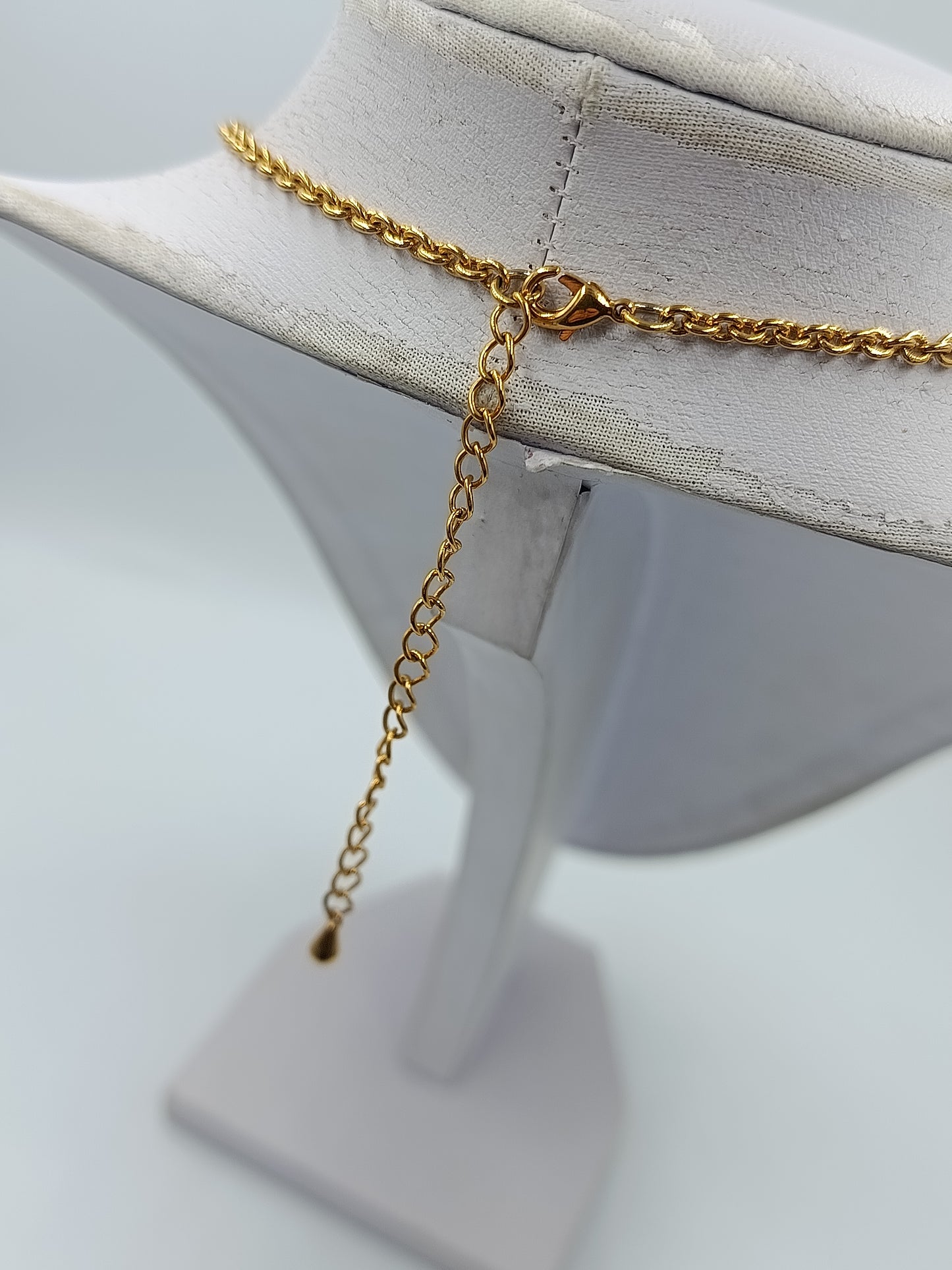 Vintage Boho Halskette Goldfarben Anhänger