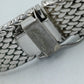 Vintage Mesh Armband Silberfarben Breites Design