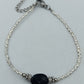 Vintage Armband Versilbert Mit Dunkelblau