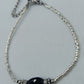 Vintage Armband Versilbert Mit Dunkelblau