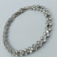 Elegantes Tennis Armband Silberfarben Strass