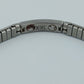 Elastisches Edelstahl Armband XXL Silberfarben Modern