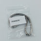 Elastisches Edelstahl Armband XXL Silberfarben Modern