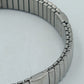 Elastisches Edelstahl Armband Silber Braun Modern