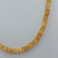 Vintage Citrin Kette Silberverschluss Gelbe Edelstein