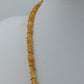 Vintage Citrin Kette Silberverschluss Gelbe Edelstein