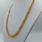 Vintage Citrin Kette Silberverschluss Gelbe Edelstein