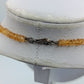 Vintage Citrin Kette Silberverschluss Gelbe Edelstein