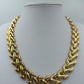 Vintage Statement Collier Goldfarben Designkette