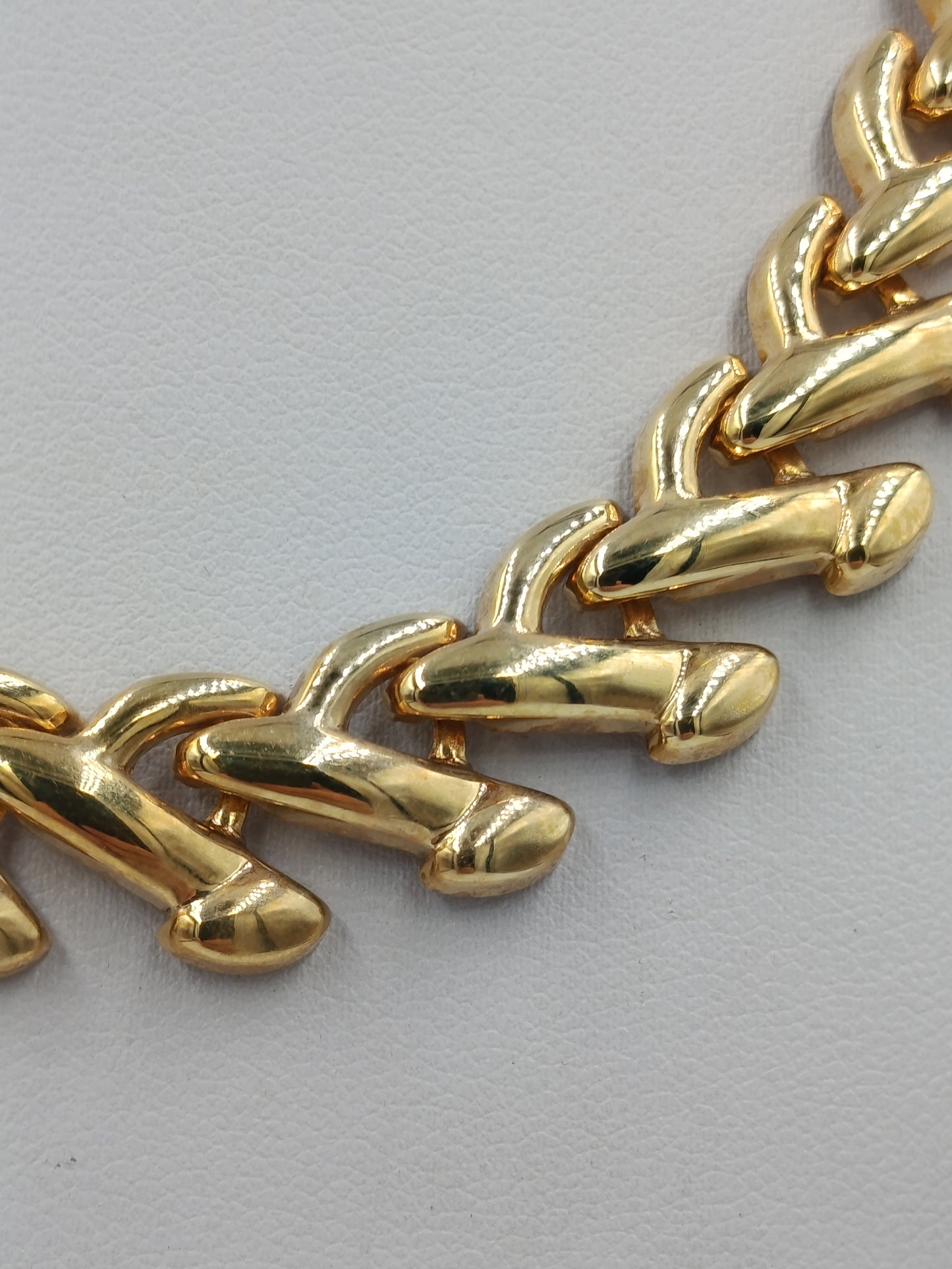 Vintage Statement Collier Goldfarben Designkette
