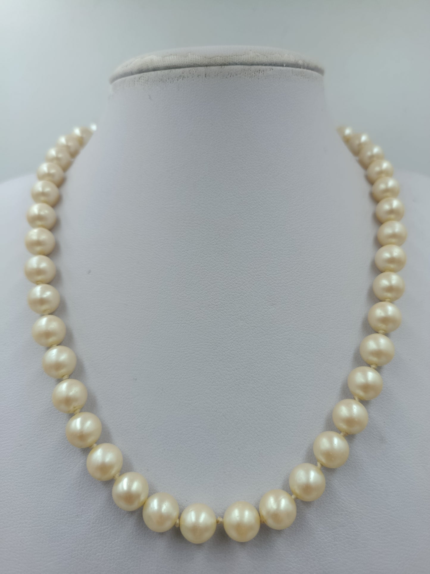 Vintage Perlenkette Cremeweiß Elegante Halskette