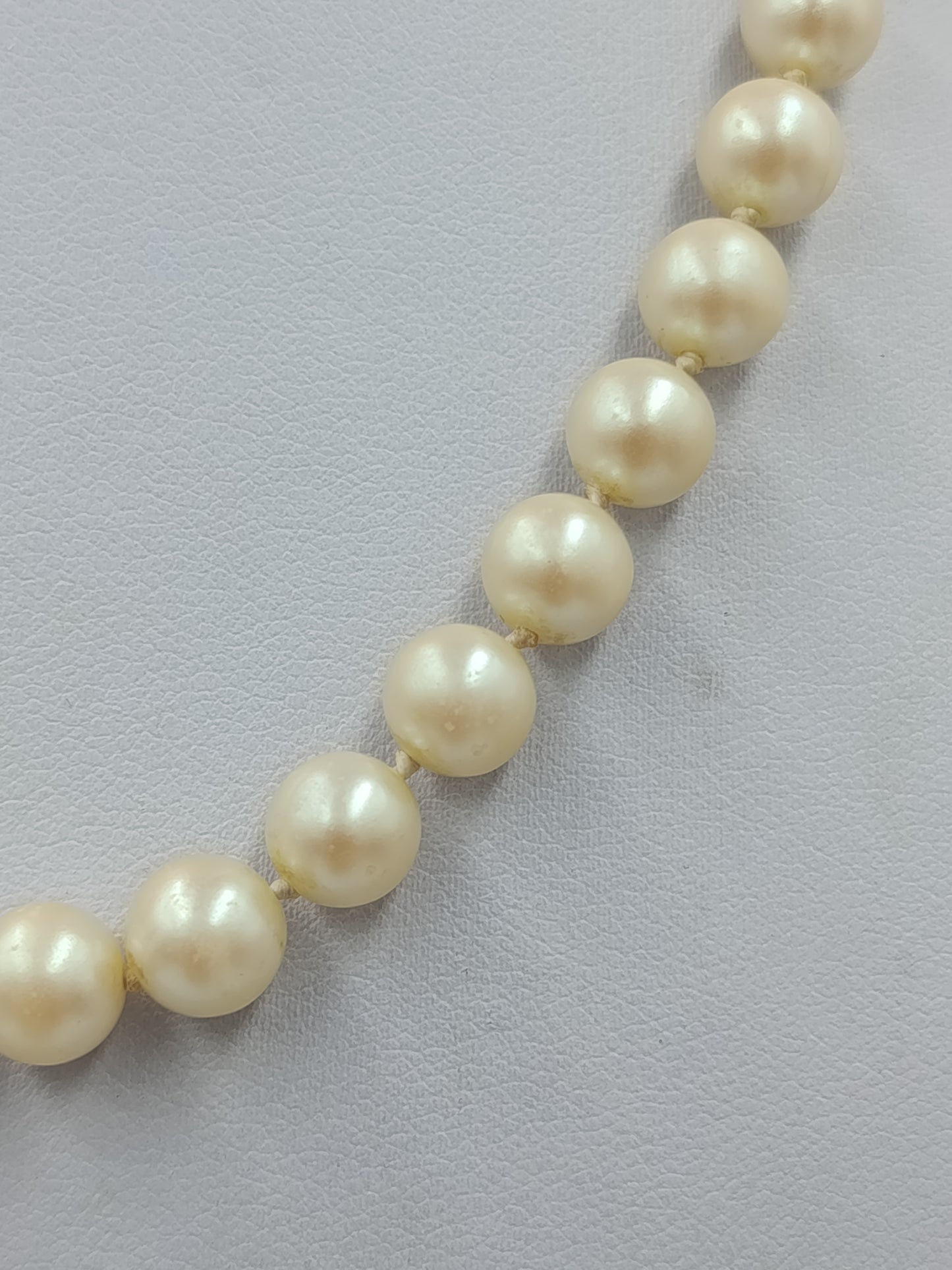 Vintage Perlenkette Cremeweiß Elegante Halskette