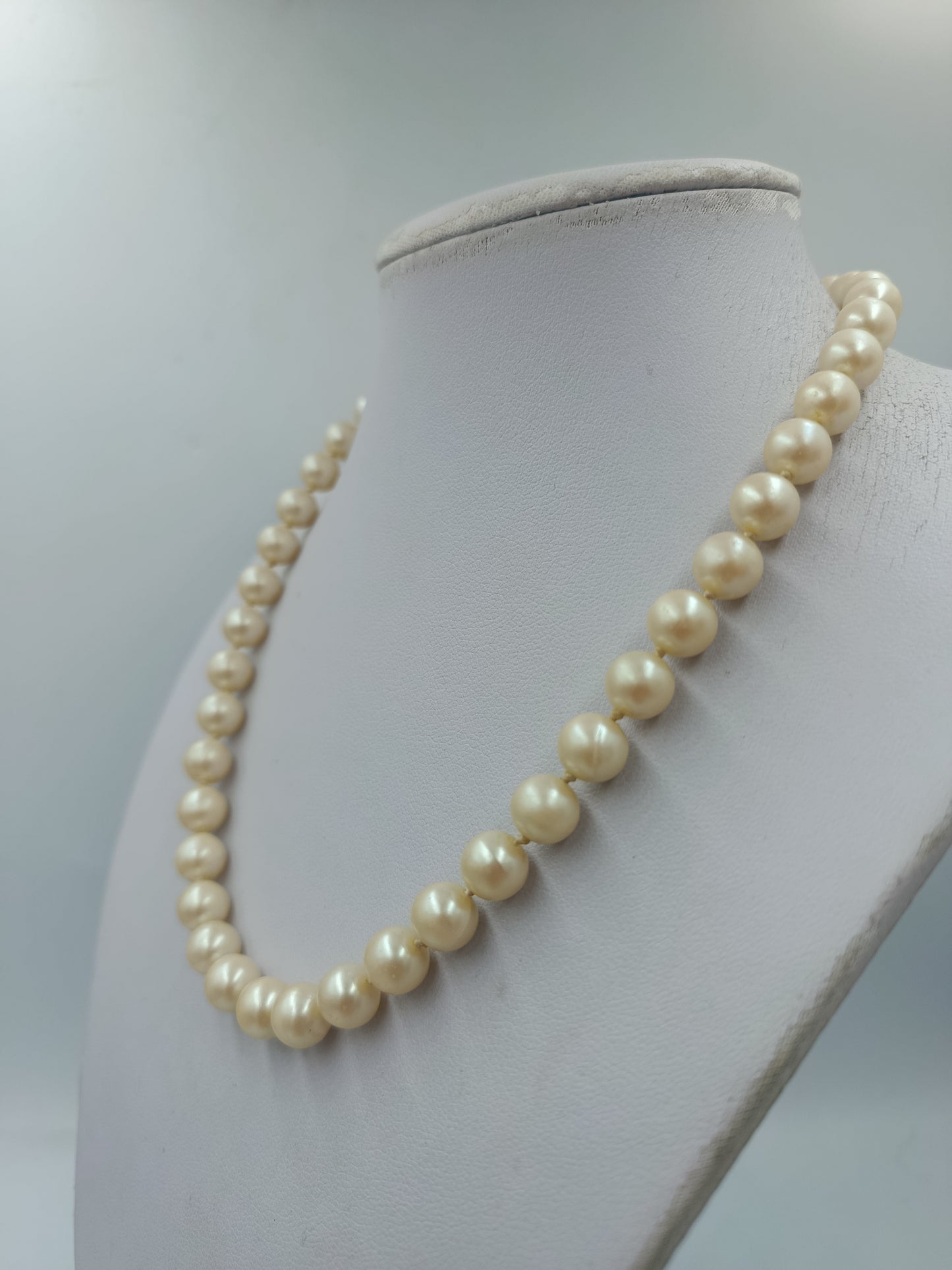 Vintage Perlenkette Cremeweiß Elegante Halskette