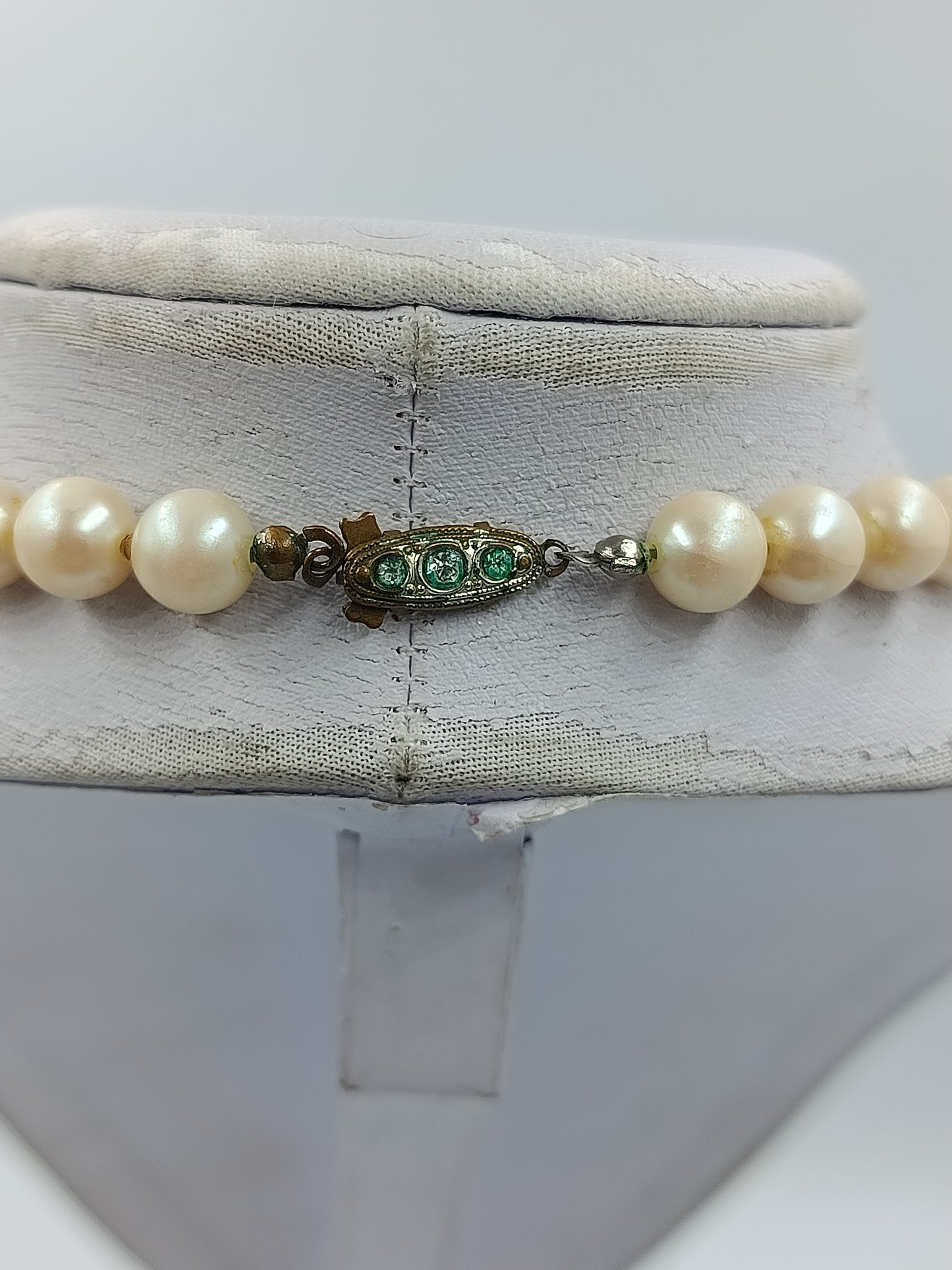 Vintage Perlenkette Cremeweiß Elegante Halskette