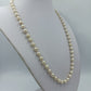 Vintage Perlenkette Cremeweiß Lange kette
