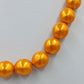 Vintage Perlenkette Orange Große Perlenkette