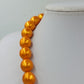 Vintage Perlenkette Orange Große Perlenkette