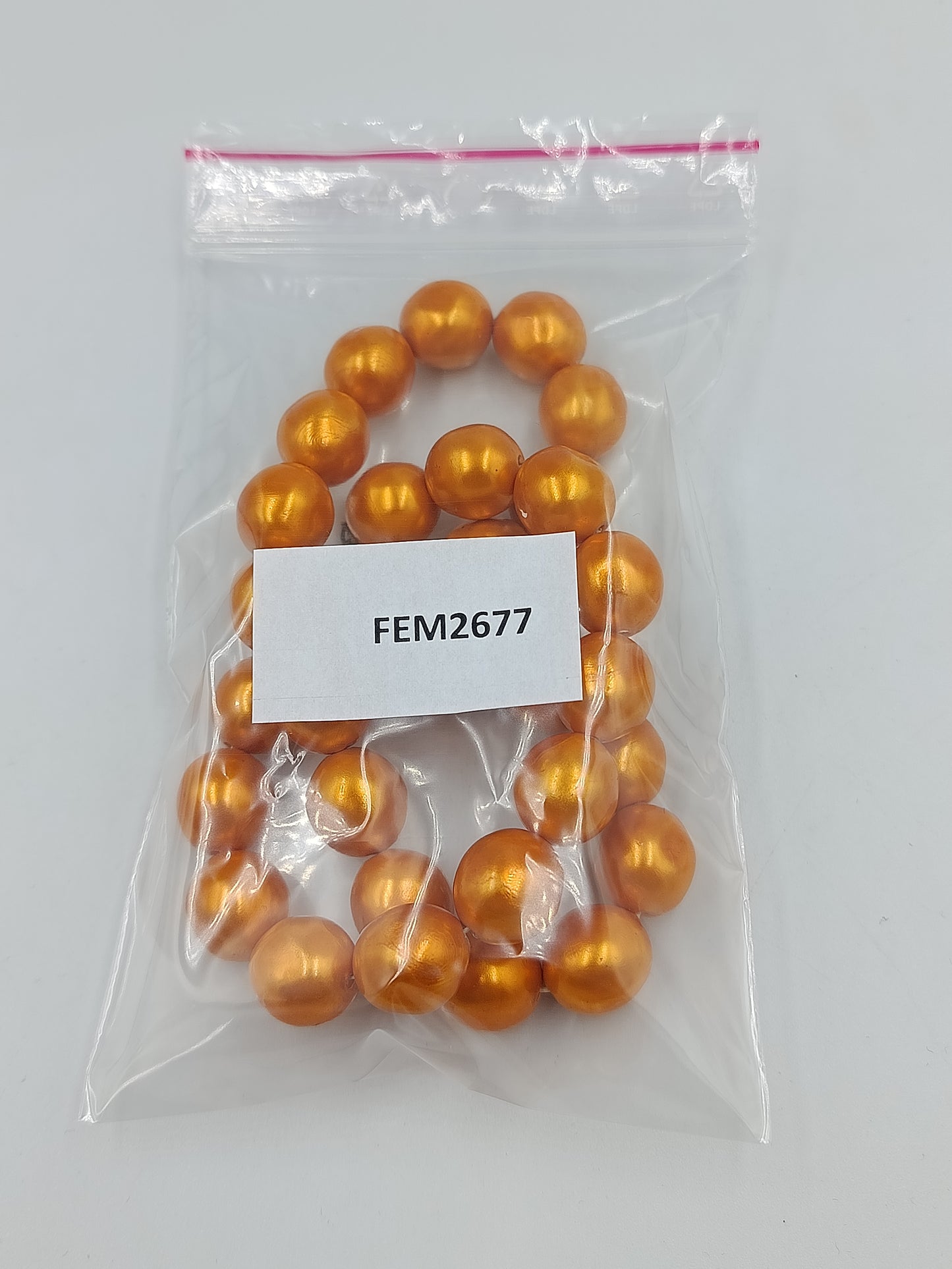 Vintage Perlenkette Orange Große Perlenkette