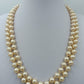 Vintage Doppelreihige Perlenkette Elegant Creme