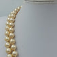 Vintage Doppelreihige Perlenkette Elegant Creme