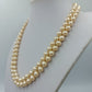 Vintage Doppelreihige Perlenkette Elegant Creme