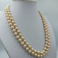 Vintage Doppelreihige Perlenkette Elegant Creme