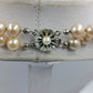 Vintage Doppelreihige Perlenkette Elegant Creme