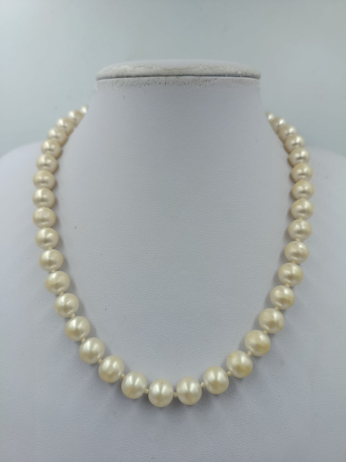 Vintage Perlenkette Cremefarben Klassisch Elegant