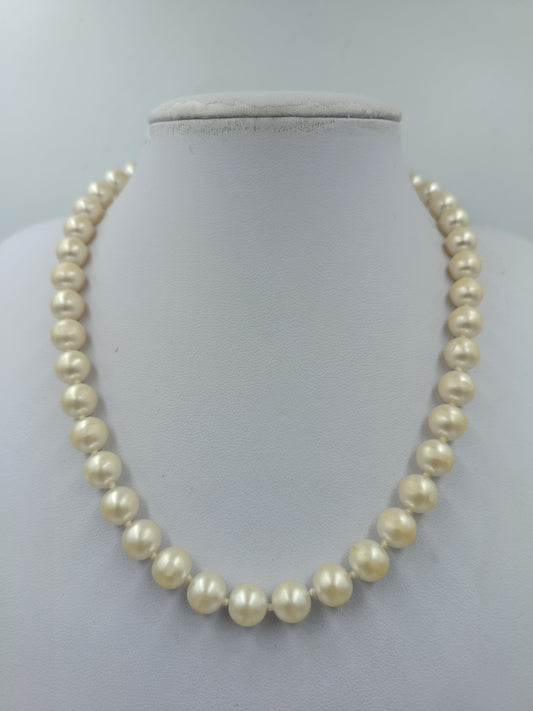 Vintage Perlenkette Cremefarben Klassisch Elegant