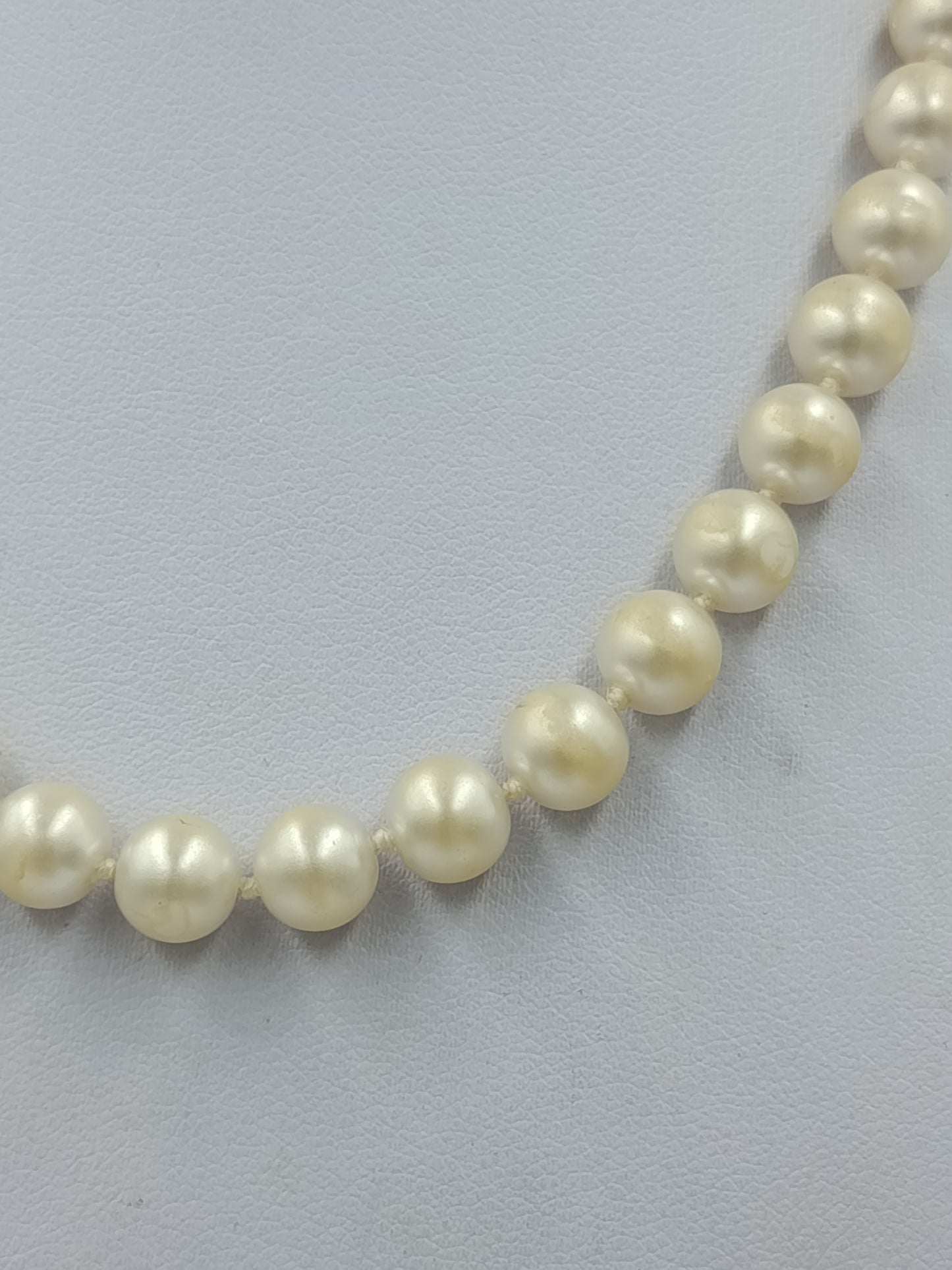 Vintage Perlenkette Cremefarben Klassisch Elegant