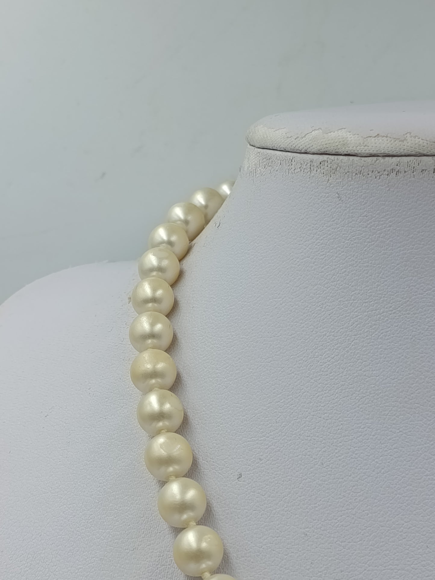 Vintage Perlenkette Cremefarben Klassisch Elegant