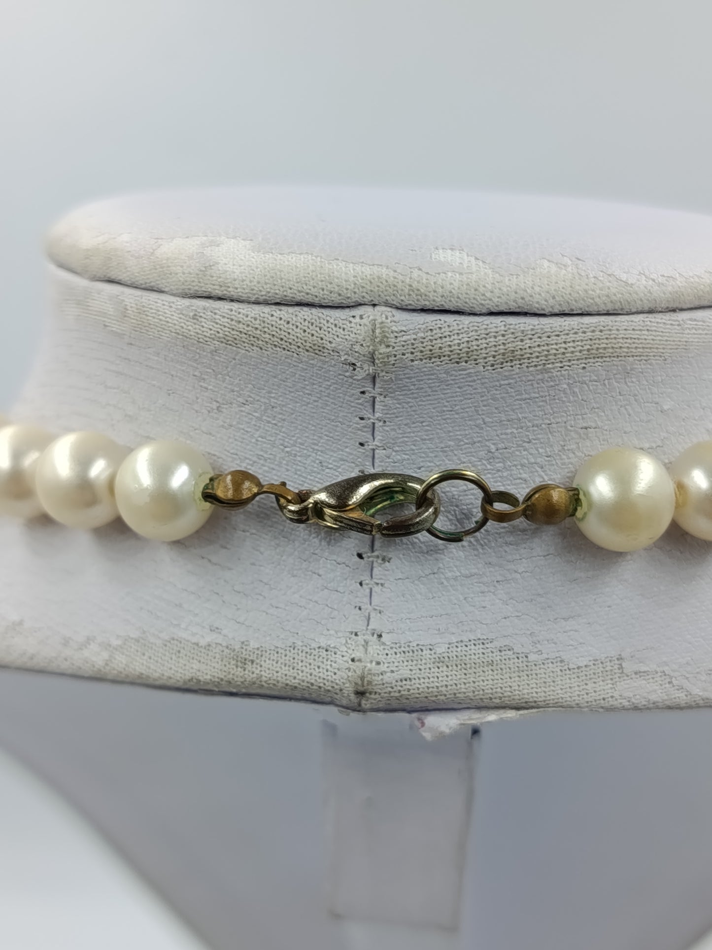 Vintage Perlenkette Cremefarben Klassisch Elegant